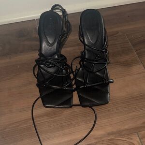 ASOS strappy black heels